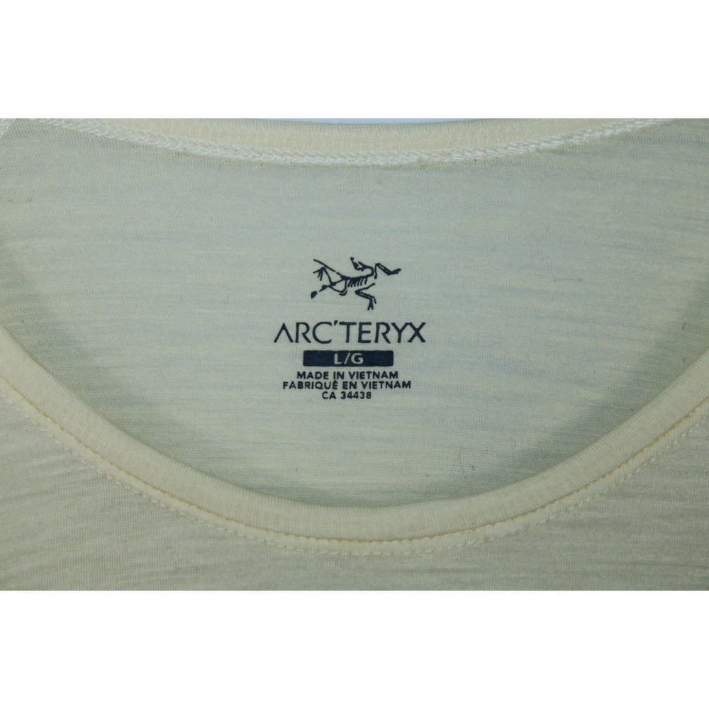 Arc'teryx Women's Large Yellow Wool Blend Long Sleeve Top - Picture 4 of 12
